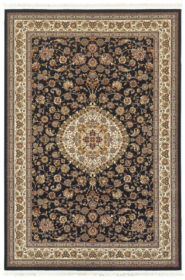 Tapete de área 7x10 Sphinx preto medalhão floral etals 033B2 - abril 7' 10" x 10' 10" - Imagem 1 de 1