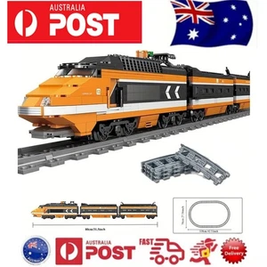 1286pcs City Train Building Blocks Set with Tracks Steam Locomotive Model Gift - Picture 1 of 7