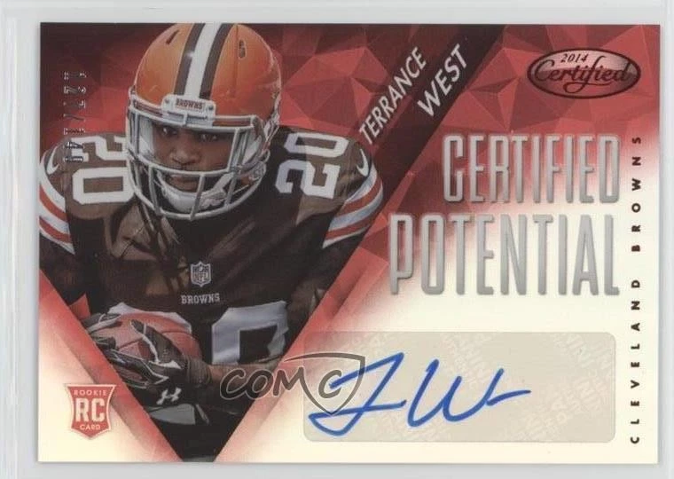 2014 Certified Potential Mirror Signatures Red /149 Terrance West Rookie Auto RC - Image 1 of 2
