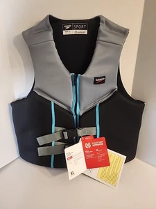 Speedo Adult Life Jacket Vest Premium Sport Type III PFD USCG Approved XL - Picture 1 of 4