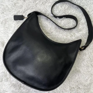 Bandolera Coach 9920 Becket de colección con cremallera de cuero negro - Imagen 1 de 20