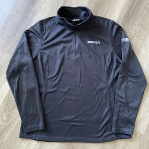 The North Face Womens Sz SL Mountain Fleece 1/4 Zip Pullover Logo - Picture 1 of 12