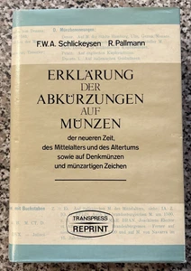 Literatura Schlickeysen Pallmann, explicación de las abreviaturas en monedas - Imagen 1 de 5