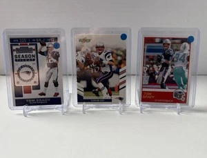 Tom Brady New England Patriots 3 Card Lot - Picture 1 of 3
