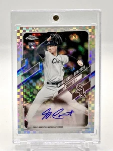Garrett Crochet 2021 Topps Chrome X fractor RDA-GC automático/125 novato radiocontrol autógrafo - Imagen 1 de 6