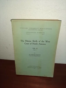 The Marine Shells of the West Coast of North America Vol II Part I Ida Oldroyd - Picture 1 of 5