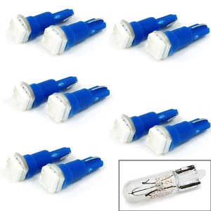 10  T5 5050 SMD LED Blue Instrument Panel Dash Light Bulb 74 17 18 37 70 2721 - Picture 1 of 6