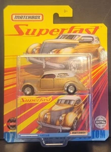 Matchbox Superfast #07 1936 Ford Sedan Custom Gold & White 2020 MOC - Picture 1 of 6
