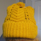 NWT - HADLEY WREN - Cheveron Knit BEANIE - Mustard Yellow