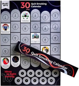 Motti Way Quit Smoking Scratch Off Inspirational Calendar Poster - Motivational - Picture 1 of 7