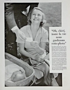 PUBLICITÉ DE PRESSE 1934 LA PELLICULE VERICHROME KODAK SIX 20 PATHÉ - BÉBÉ - Foto 1 di 1