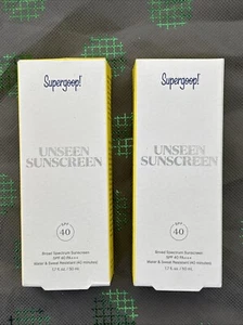 2 Pack! Supergoop! Unseen Sunscreen 1.7oz New & Sealed EXP2027 40 SPF - Picture 1 of 2