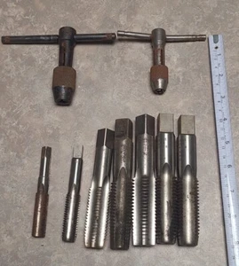Morse 1" 8 NC Hand Thread Tap 4 Flute HS GH4 USA & 8 more lot of 9 pieces READ!! - Picture 1 of 22