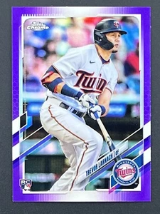 TREVOR LARNACH RC 2021 Topps Chrome Update #USC69 Purple Refractor Twins - Picture 1 of 2