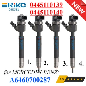 Inyector diésel 4 piezas 0445110139 0445110140 para MERCEDES-BENZ A6460700287 - Imagen 1 de 6
