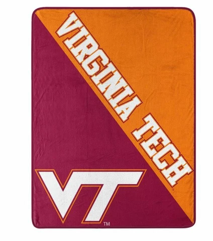 NCAA Virginia Tech Northwest Micro Fleece Super Plush Throw Blanket 46" X 60" Cover