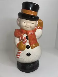 Vintage Atlantic Form Keramik Schneemann Figur 15"" groß - schwer - Bild 1 von 10