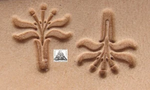 Vintage Basic Tool USA Full Handle Flower Stamp Leather Tool Number 34 - Bild 1 von 3