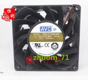 1PC AVC DB12738B48F-P014 DC48V 0.86A 12738 4-wire double ball cooling fan - Picture 1 of 2