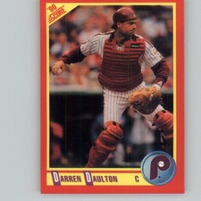 1990 Score Darren Daulton Philadelphia Phillies #389