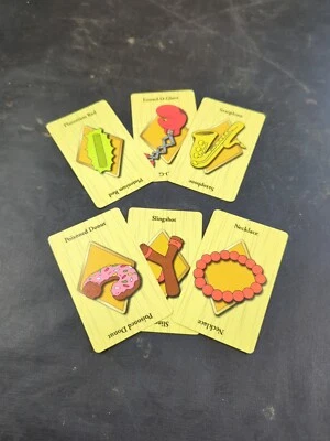 The Simpsons Clue Weapon Card Full Set 2002 6 Replacement Cards Pieces - Image 1 of 4