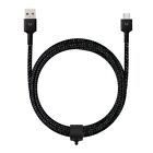 Moyork Cord+ 2m USB-A to Micro USB Nylon Cable - Raven Black