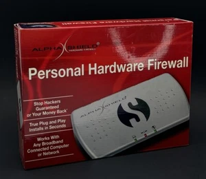 AlphaShield Personal Hardware Network Firewall Broadband Security NEW SEALED NIB - Picture 1 of 3
