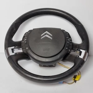 Citroen C4 Picasso UD Lenkrad Lederlenkrad Multifunktion komplett schwarz chrom - Bild 1 von 7