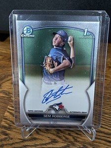 2023 Bowman Chrome Sem Robberse 1st Base Auto #CPR-SR Blue Jays