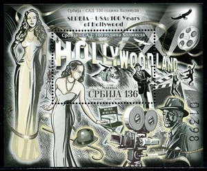 2006 - SERBIA 2023 - 100 Years of Hollywood - Film - MNH Souvenir Sheet - Picture 1 of 2