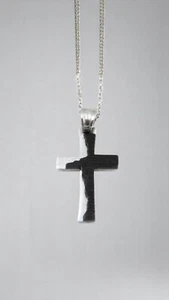 Collana Uomo con Pendente Croce in Acciaio Inossidabile IDEA REGALO UOMO - Imagen 1 de 4