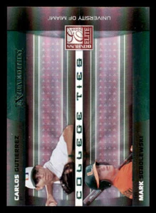 2008 Donruss Elite Extra Edition College Ties Green #34 Carlos Gutierrez# /1500 - Picture 1 of 2