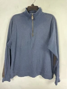 Remington Arms Co Para Hombres Mediano 1/4 Cremallera Suéter Manga Acentos Azul Marrón Talla L. - Imagen 1 de 9