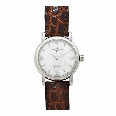 Женские автоматические часы ULYSSE NARDIN San Marco 123-77-9 серебро б/у No111026 - Изображение 1 из 4