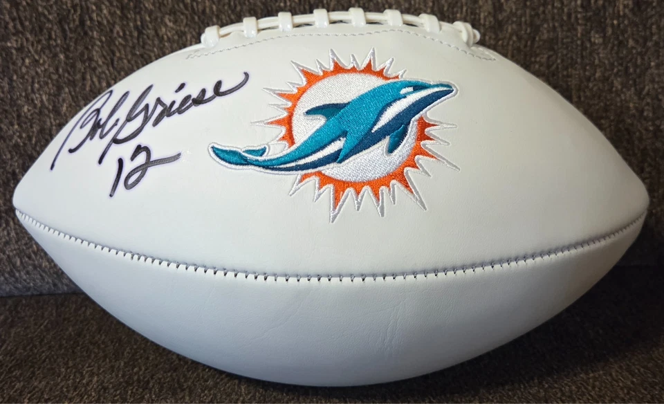Dolphins - Bob Griese - Fútbol firmado - Certificado Beckett Foto 1 de 4