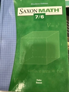 Saxon Math 7 6 - hardcover Hake, Stephen - Picture 1 of 11