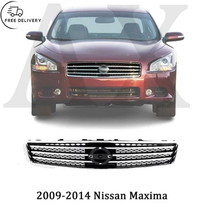 Conjunto de parrilla delantera cromada para Nissan Máxima 2009-2014 Foto 1 de 4