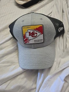 Gorra KANSAS CITY CHIEFS New Era 9Forty Division Champions Gris Snapback Malla Gorra - Imagen 1 de 7
