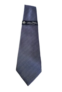New Sean John Men's Retro  Blue 100% Silk Neck Tie NWT  - Picture 1 of 3