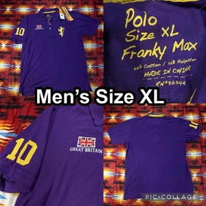 Neu mit Etikett Polo Franky Max lila Hemd England Großbritannien #10 Herren Größe XL - Bild 1 von 11