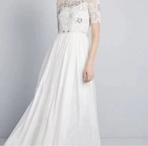 Modcloth Women's Everlasting Romance Maxi Wedding Dress - Ivory - Size X Small - Picture 1 of 5
