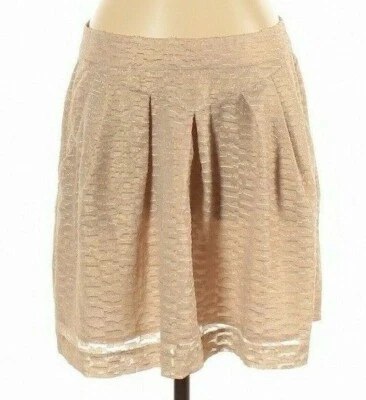 全新带标签! Gap Tan 金色 A 字打褶带口袋内衬迷你裙派对休闲尺寸 2 — 第 1/4 张图片