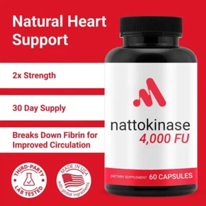 Nattokinase Supplement -4000 FU 60 Kapseln pro Portion - Bild 1 von 7