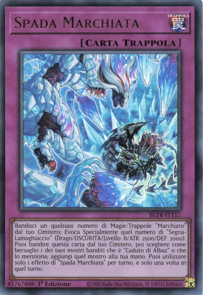 Yu Gi Oh Ita 1ed Ultra Rare bltr-it112 Spada Branded - Image 1 of 1