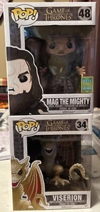 Funko Pop Game of Thrones Mag the Mighty #48 2016 SC Exclusive + Viserion - Picture 1 of 6
