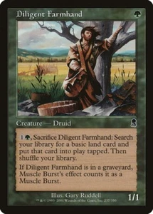 Diligent Farmhand NM/M Odyssey Green Druid MTG Magic English Regular - Picture 1 of 1