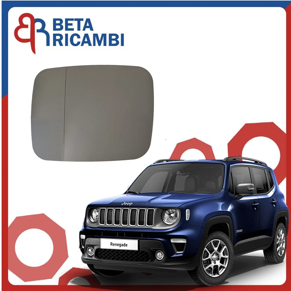 Vetro Specchio retrovisore per Jeep Renegade 2014 termico sinistro