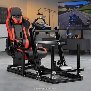 Marada F1 Aluminum Racing Sim Cockpit With Seat Fit Logitech G920 Thrustmaster - Picture 1 of 20