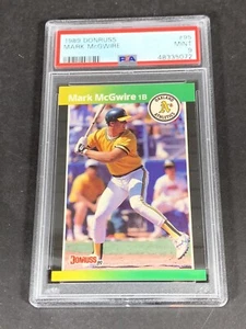 Mark McGwire, 1989 Donruss #95, Low Population 193, PSA 9 MINT  - Bild 1 von 2