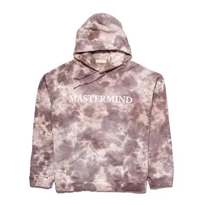 Sudadera con capucha marrón tie-dye con estampado de logotipo Mastermind World Foto 1 de 2